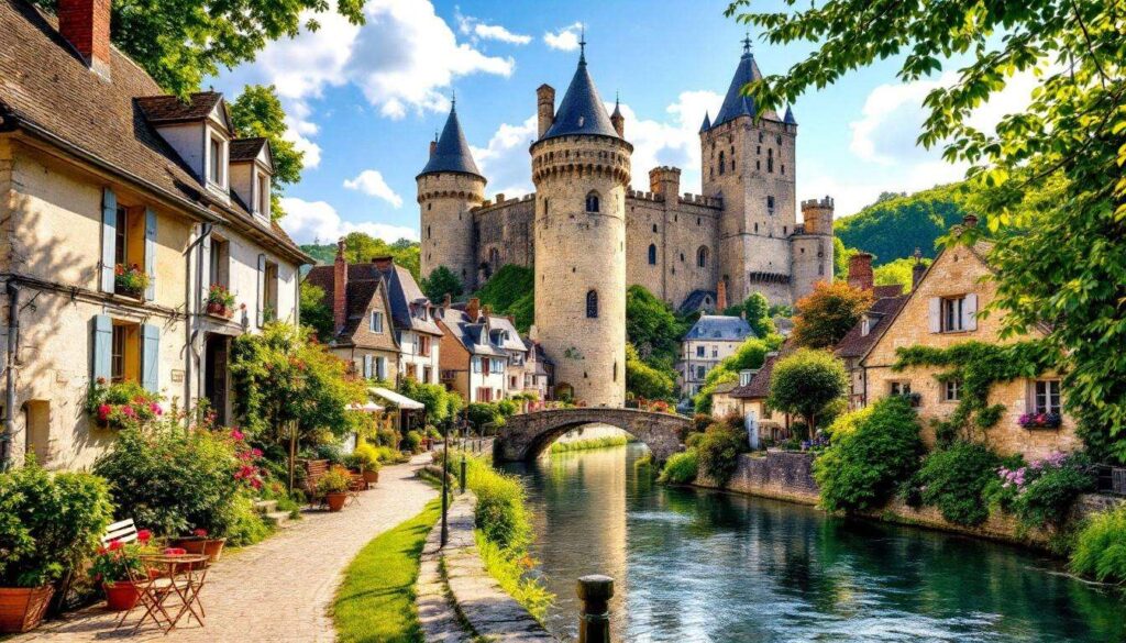 Dominée par les ruines de son château médiéval, cette cité du Loir-et-Cher est l’un des plus beaux villages de France