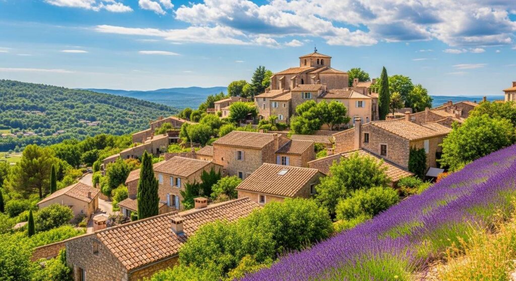 Ce village perché de Provence, baigné de lumière, est l’un des plus beaux de la région