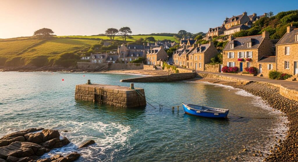 Peu connu, ce village breton au bord de l’eau semble suspendu dans le temps –