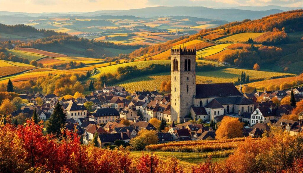 Entre vignes et clochers, cette cité du Beaujolais doré séduit depuis le XIIIe siècle